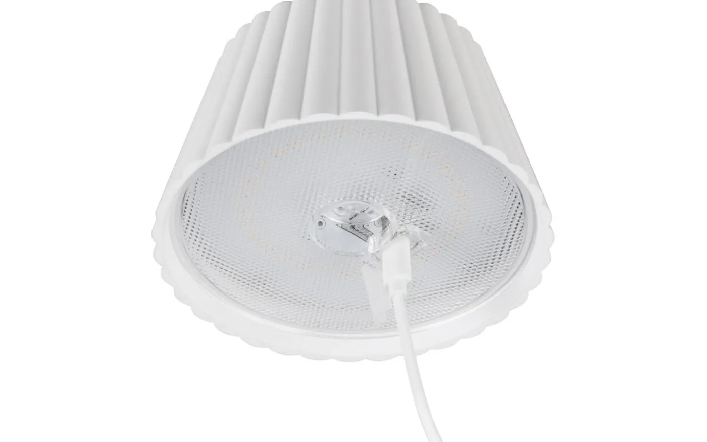 Suarez Laddbar Golvlampa LED Mattvit IP44