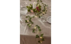 Star Trading Summer Krans Dekoration 20cm LED Vit/Rosa* Inomhusdekorationer Batteri