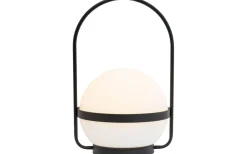 Summer Laddbar/Solcells Lykta 36cm LED 3000K Vit/Svart IP44