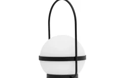 Summer Laddbar/Solcells Lykta 36cm LED 3000K Vit/Svart IP44