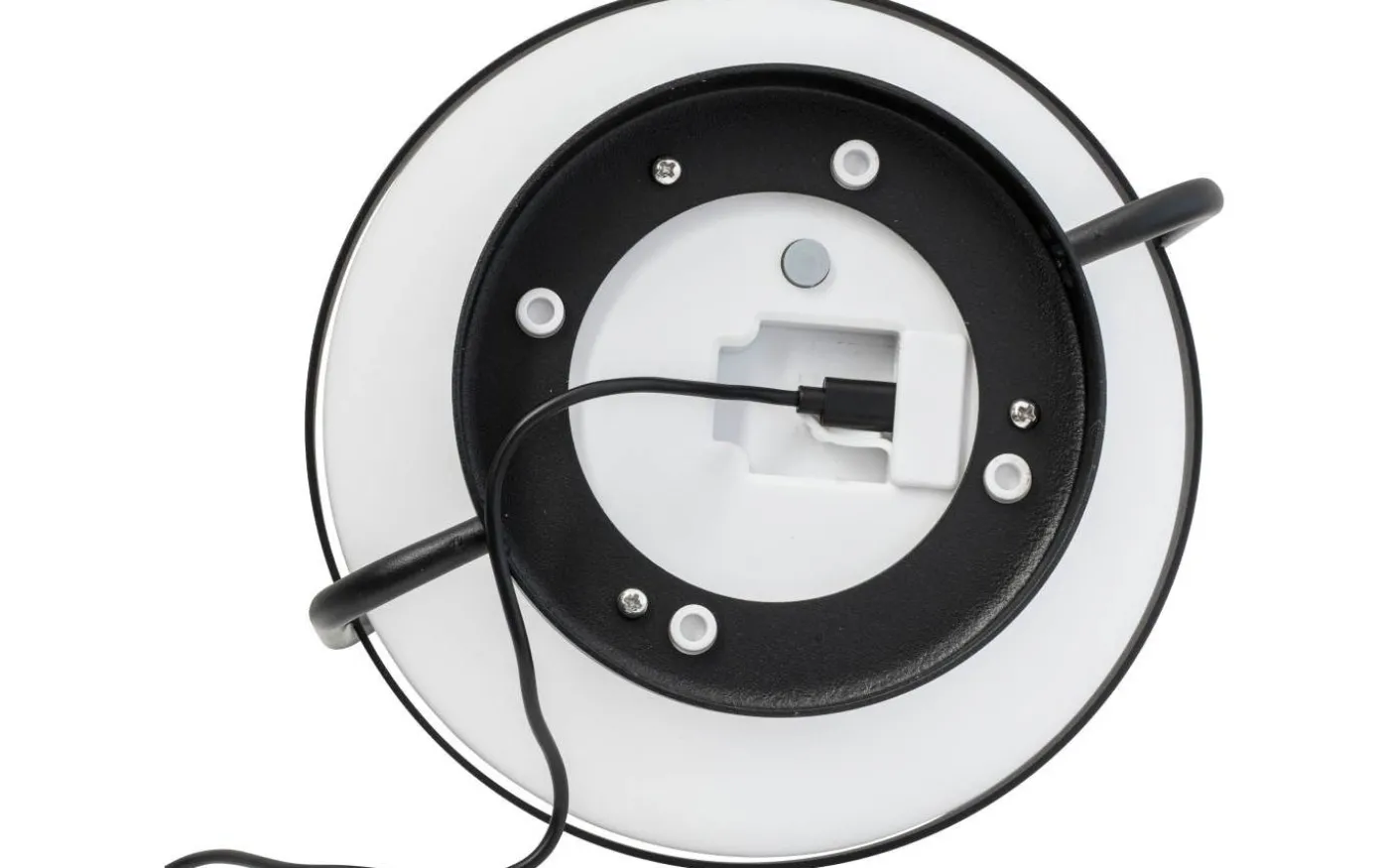 Summer Laddbar/Solcells Lykta 36cm LED 3000K Vit/Svart IP44