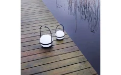 Summer Laddbar/Solcells Lykta 36cm LED 3000K Vit/Svart IP44