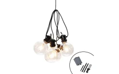 Konstsmide Sunny Solcellsdriven Ljusslinga 4,5m med Fjärrkontroll Amber IP44* Visa Alla Solcellslampor