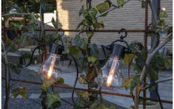 Visa Alla Solcellslampor<Konstsmide Sunny Solcellsdriven Ljusslinga 4,5m med Fjärrkontroll Klot Amber IP44