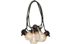 Visa Alla Solcellslampor<Konstsmide Sunny Solcellsdriven Ljusslinga 4,5m med Fjärrkontroll Klot Amber IP44