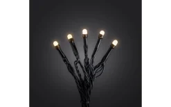 Sunny Solcellsdriven Ljusslinga 31,8m med Fjärrkontroll Frostad Amber IP44