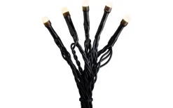 Sunny Solcellsdriven Ljusslinga 31,8m med Fjärrkontroll Frostad Amber IP44