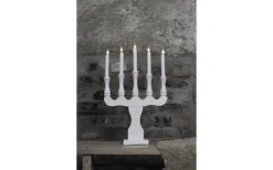 Visa Alla Adventsljusstakar|Adventsljusstakar 31-60 Cm<Markslojd Svaneholm Adventsljusstake 5L 53cm Vit
