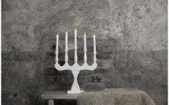 Visa Alla Adventsljusstakar|Adventsljusstakar 31-60 Cm<Markslojd Svaneholm Adventsljusstake 5L 53cm Vit