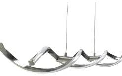 Kök & Matplats|Avlånga Taklampor<Aneta Swirl Taklampa 109cm LED 21W 3000K Krom