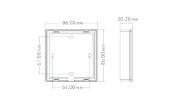 Teralite Smarta Hem|12V Led Slinga<TeraLite LED T22 Väggfjärrkontroll CCT till V4 Mottagare