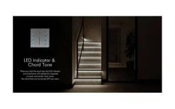 Teralite Smarta Hem|12V Led Slinga<TeraLite LED T22 Väggfjärrkontroll CCT till V4 Mottagare