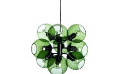 Vardagsrum<CO Bankeryd Tage Taklampa Svart Med Gröna Glas