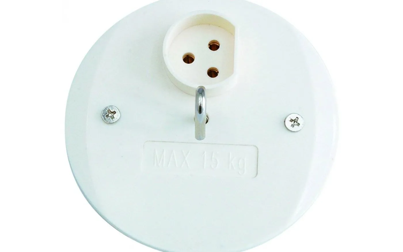 Takdoslock med lamputtag, Nova, 3-Pol (kron)