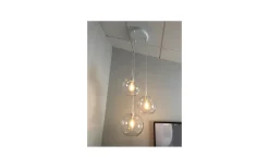 Takupphäng För 3 Pendlar Ø33cm Mattvit