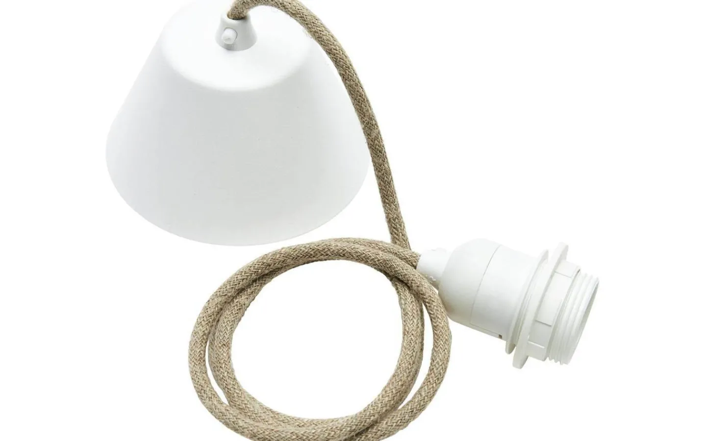 PR Home Takupphänge E27 med Textilsladd 2,1m, Jute* Takupphäng