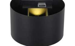 Uppladdningsbara Lampor Utomhus|Uppladdningsbara Lampor Utomhus<Reality Talent Laddbar Vägglampa LED Mattsvart rörelse- och skymningssensor IP44