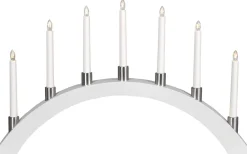Tall Adventsljusstake Båge Vit 40cm