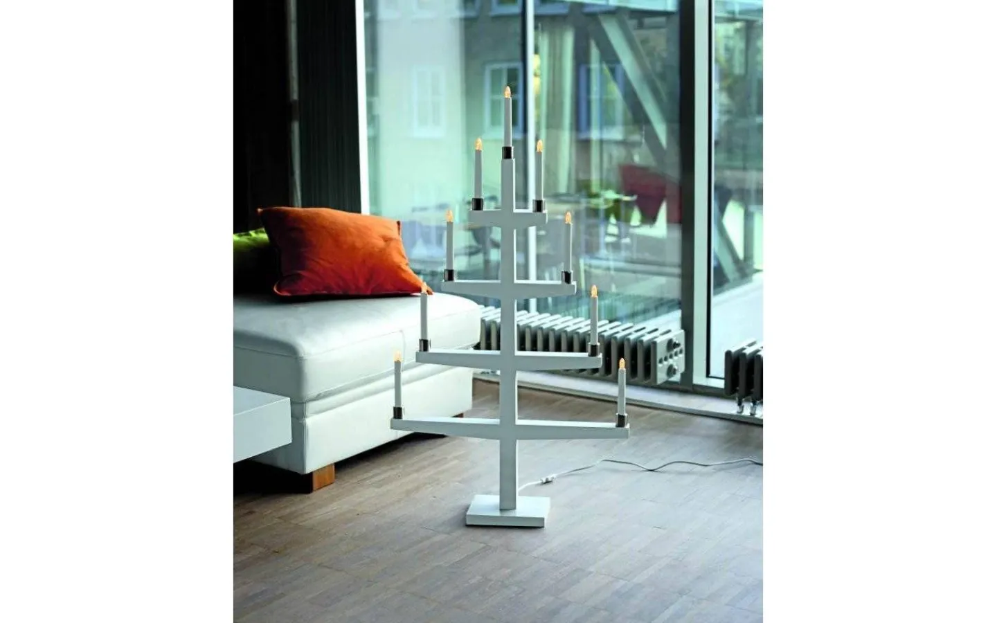 Star Trading Tall Adventsljusstake Vit 110cm* Visa Alla Adventsljusstakar|Adventsljusstakar 61-120 Cm