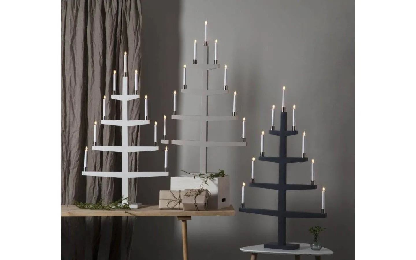 Star Trading Tall Adventsljusstake Vit 110cm* Visa Alla Adventsljusstakar|Adventsljusstakar 61-120 Cm
