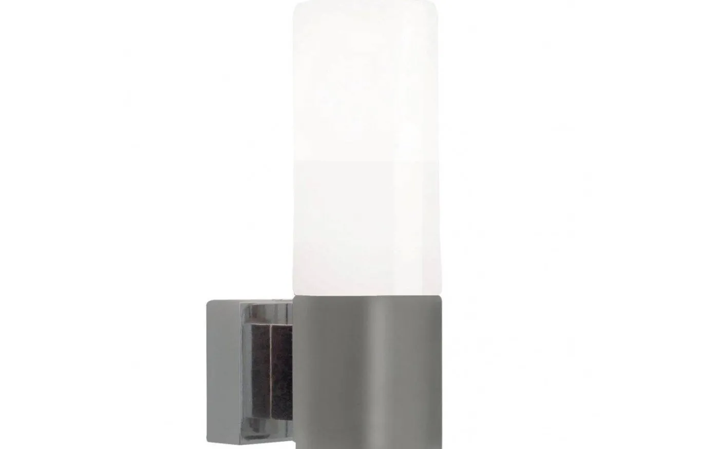 Tangens Badrumslampa 1L IP44 Borstad Stål