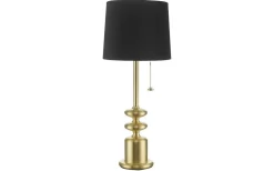 Oriva Tanger Bordslampa 56cm Borstad Mässing/Svart* Bordslampor