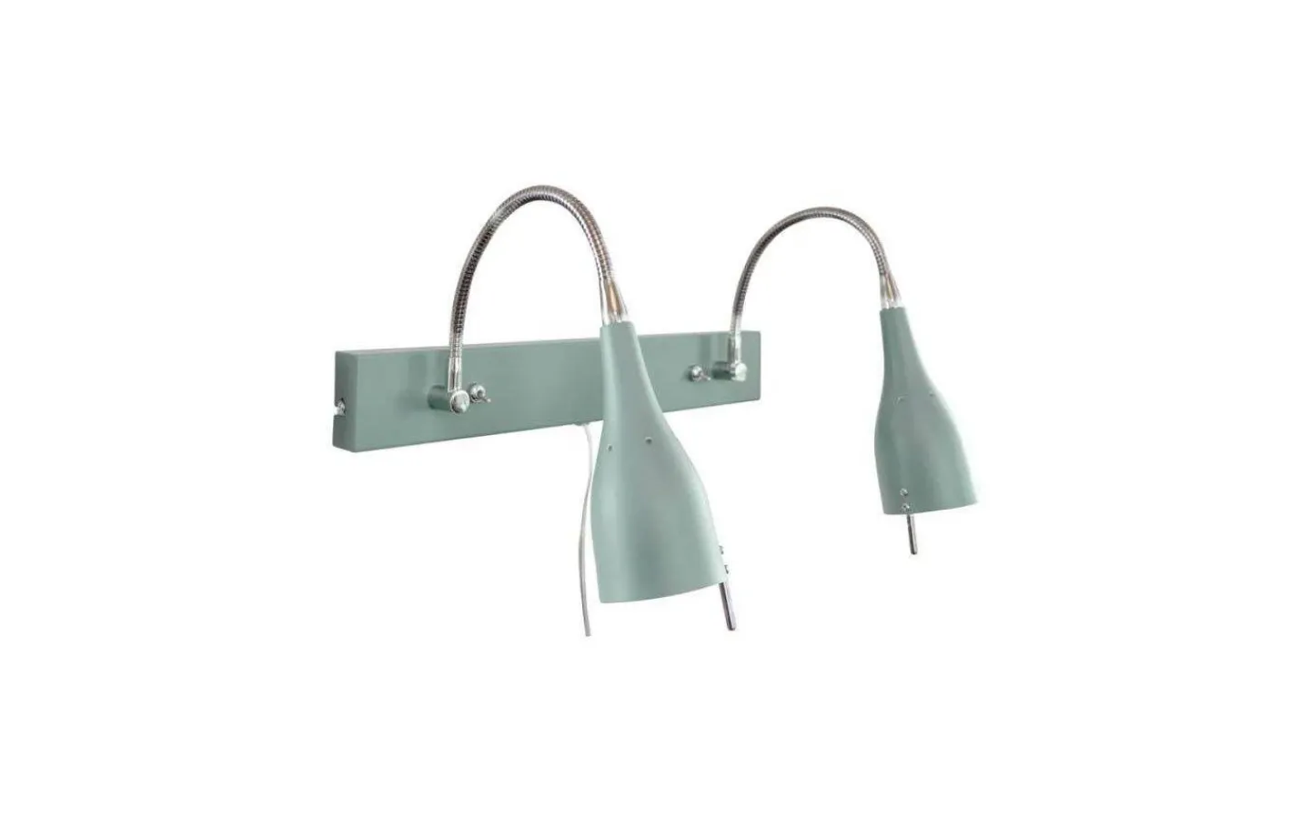 ArmaturHantverk Tanum Vägglampa 2L Gröngrå* Läslampor