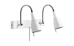 ArmaturHantverk Tanum Vägglampa 2L Vit* Läslampor