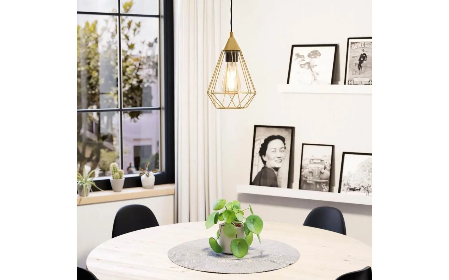 Eglo Tarbes Fönsterlampa 17,5cm Mässing* Fönsterlampor