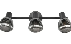 Trio Lighting Tarifa Spotlight 3-delad E14 mattsvart/förkromad* Avlånga Takspotlights|Takspot Med 3 Lampor