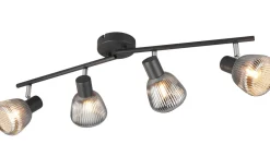 Tarifa Spotlight 4-delad E14 mattsvart/förkromad