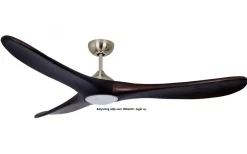 Texa Design Taurus 140cm Takfläkt Nickel/Valnöt* Takfläktar|Sovrum