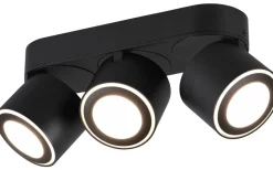 Trio Lighting Taurus Spotlight LED 3-delad mattsvart* Takspot Med 3 Lampor