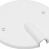 Täcklock med utlopp för apparatdosa, Vit