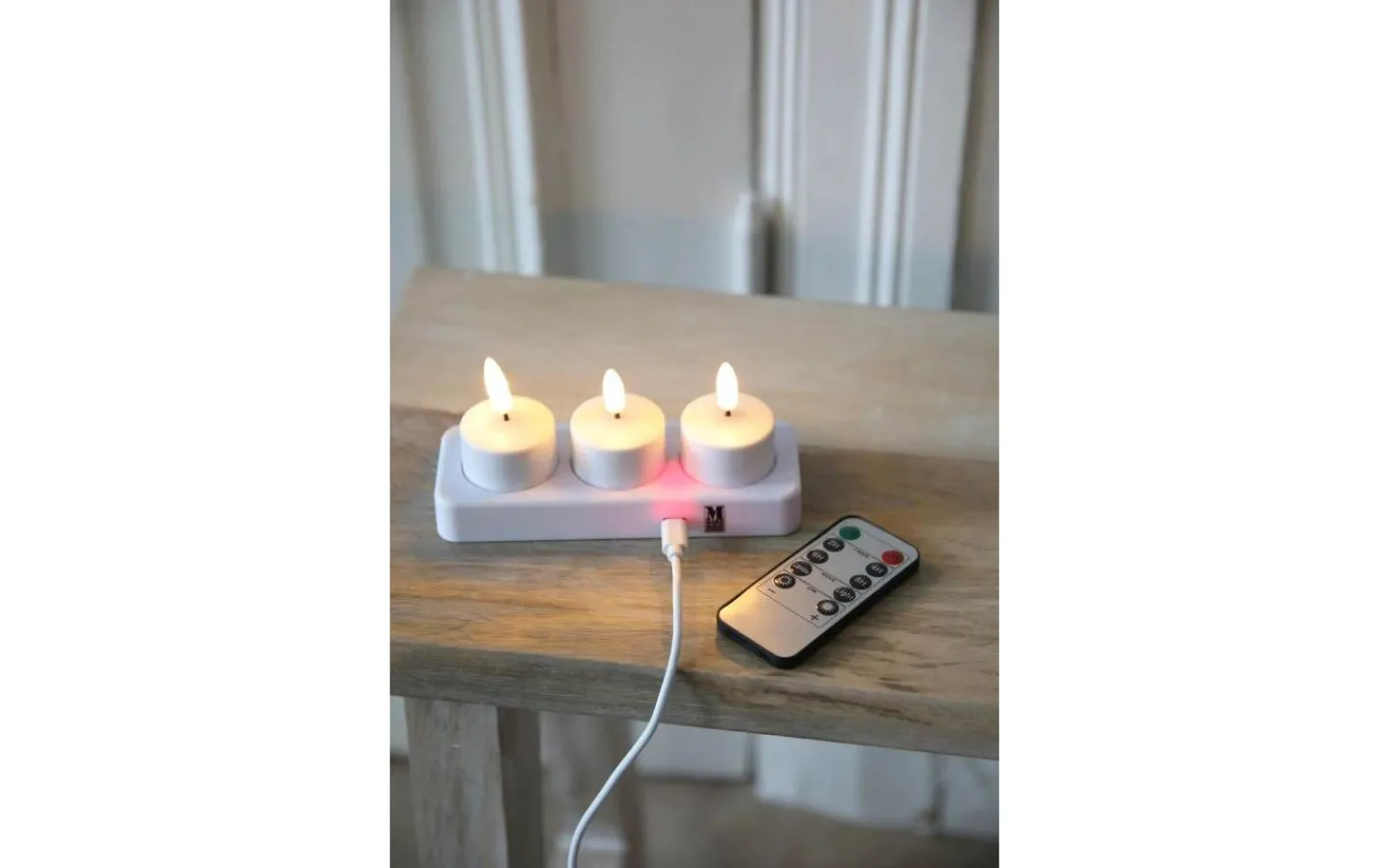 Värmeljus|Värmeljus<Markslojd Tea Uppladdningsbara Värmeljus 3-Pack Vit