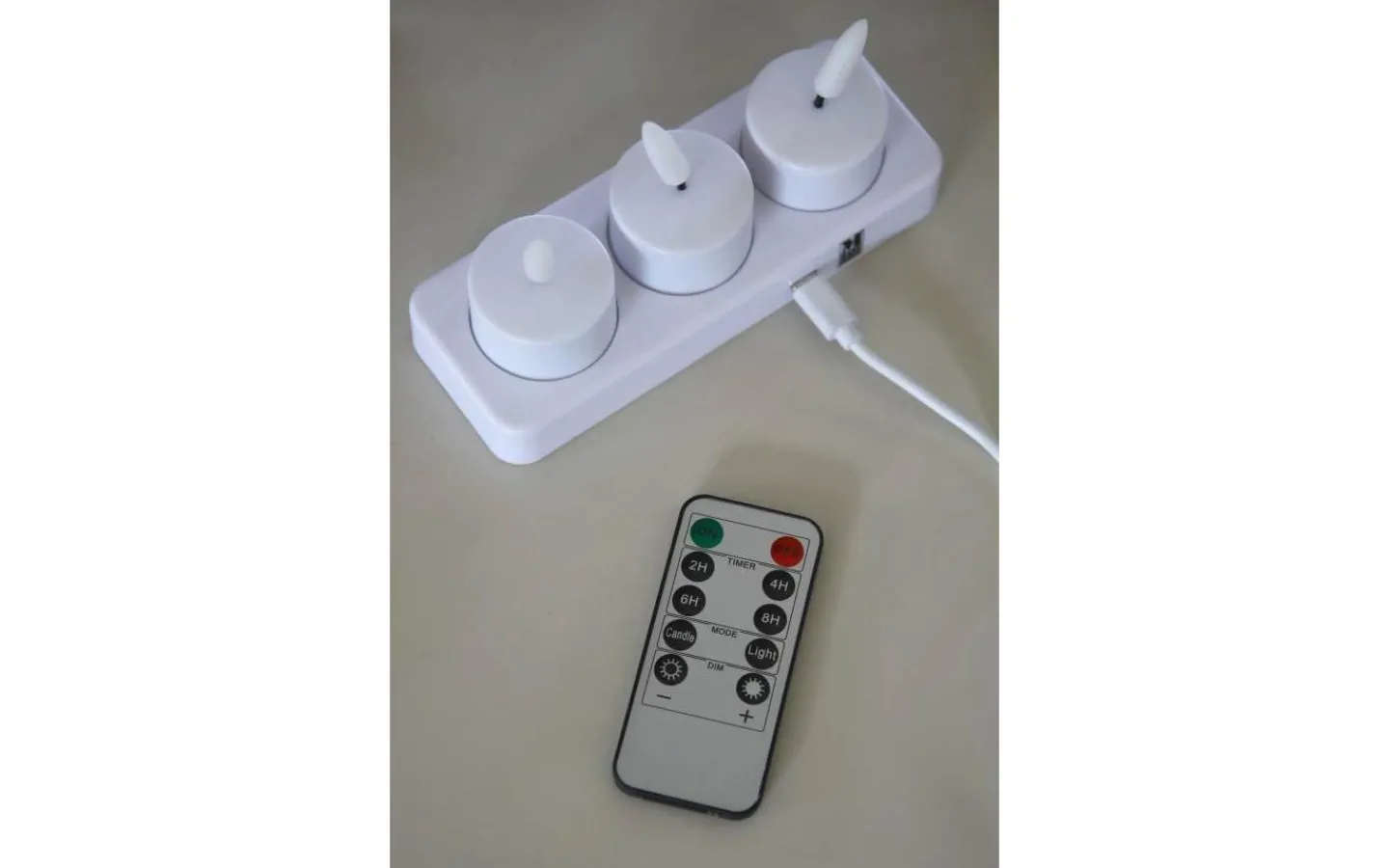 Värmeljus|Värmeljus<Markslojd Tea Uppladdningsbara Värmeljus 3-Pack Vit