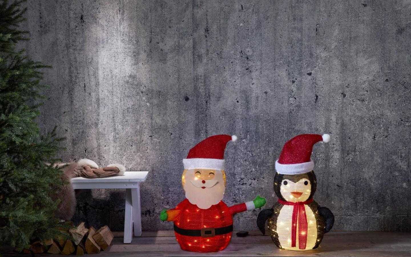 Star Trading Tecidy Tomte Batteridriven Juldekoration 70cm IP44* Batteri Julpynt Utomhus