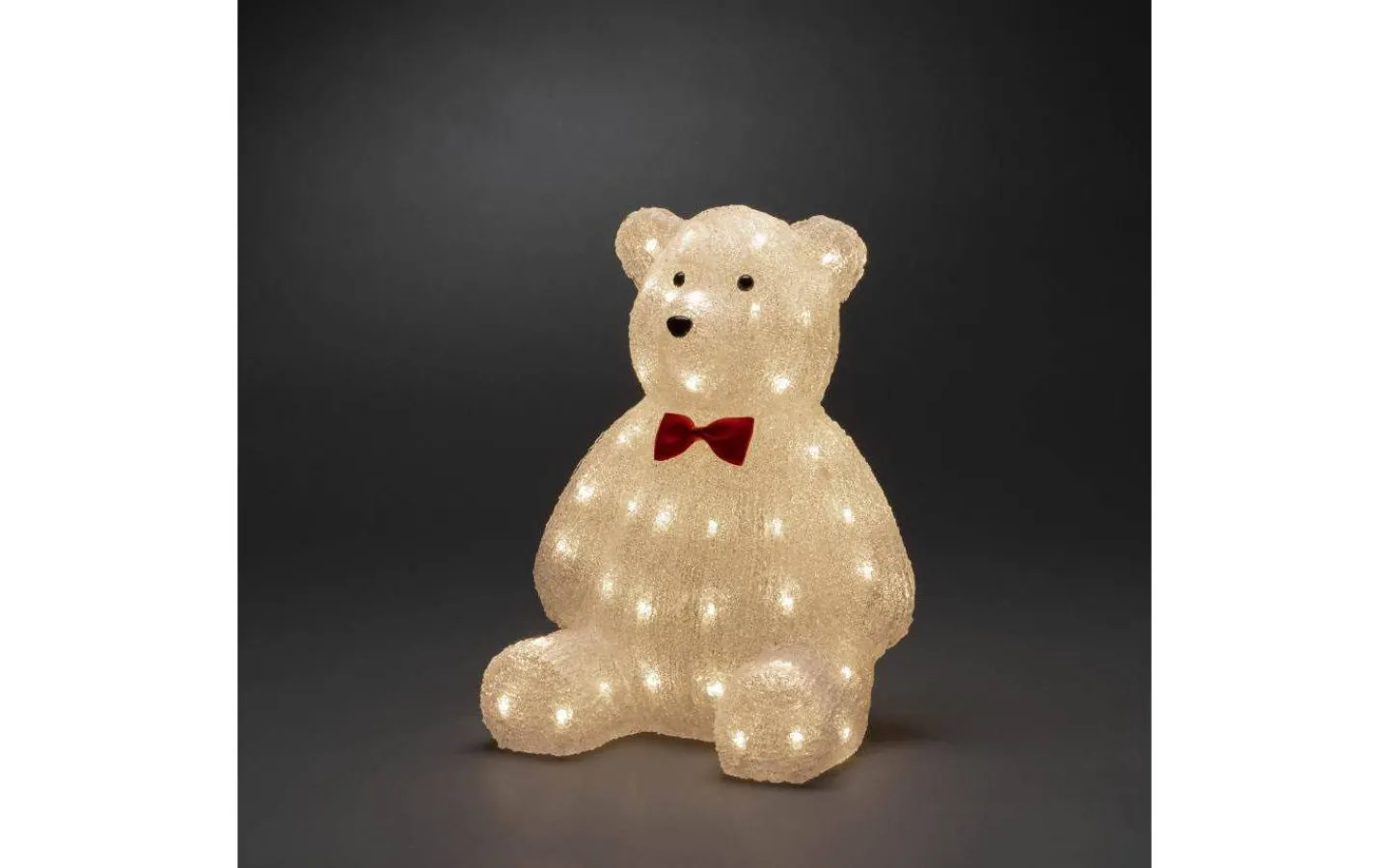 Julpynt Utomhus<Konstsmide Teddybjörn 38cm Varmvit IP44