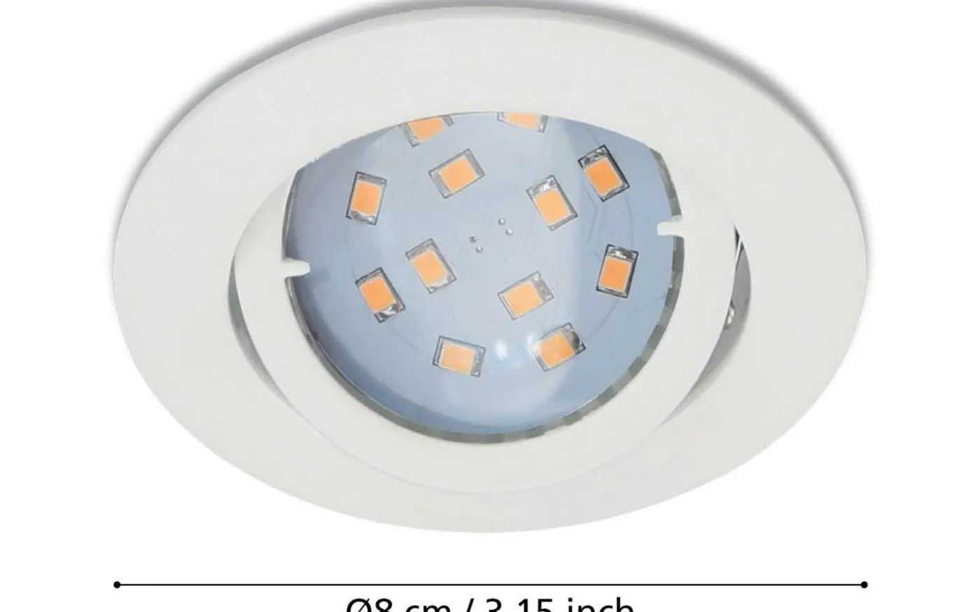 Tedo Spotlight 3-Pack GU10 LED 3000K 3x4,6W Vit