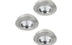 Spotlights Med Utbytbar Ljuskälla<Eglo Tedo Spotlight 3-Pack 3-steg DIM GU10 LED 3000K 3x4,8W Nickel
