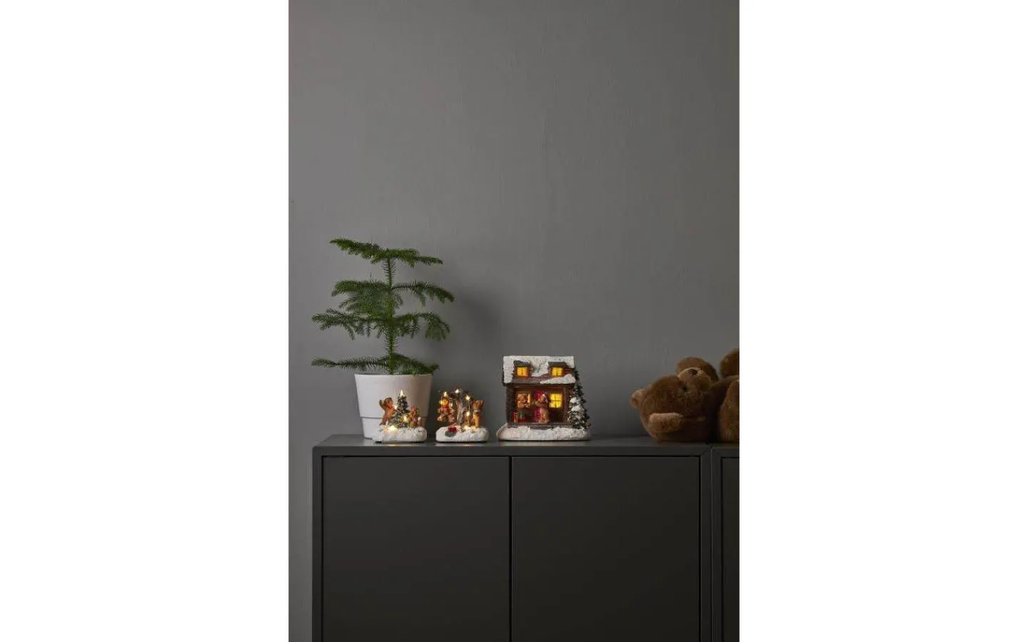 Star Trading Tedville Batteridriven Juldekoration Snöboll* Julbyar Och Figurer