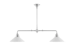 Tegnér rörpendel 2x60 - Förnicklad