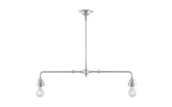 Tegnér rörpendel 2x60 - Förnicklad