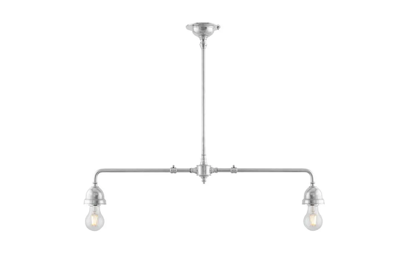 Tegnér rörpendel 2x60 - Förnicklad