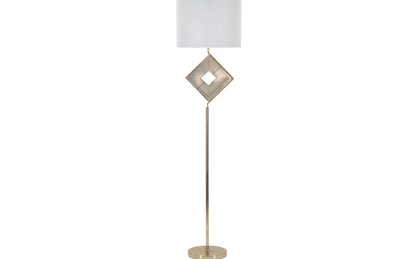 Tempo Golvlampa 161cm Vit/Guld