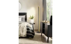 Golvlampor<Trio Lighting Texel Golvlampa LED svart/guld