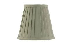 Plisserade Lampskärmar<Karlskrona Lampfabrik Textilskärm 130 - Olivgrönt bomullstyg
