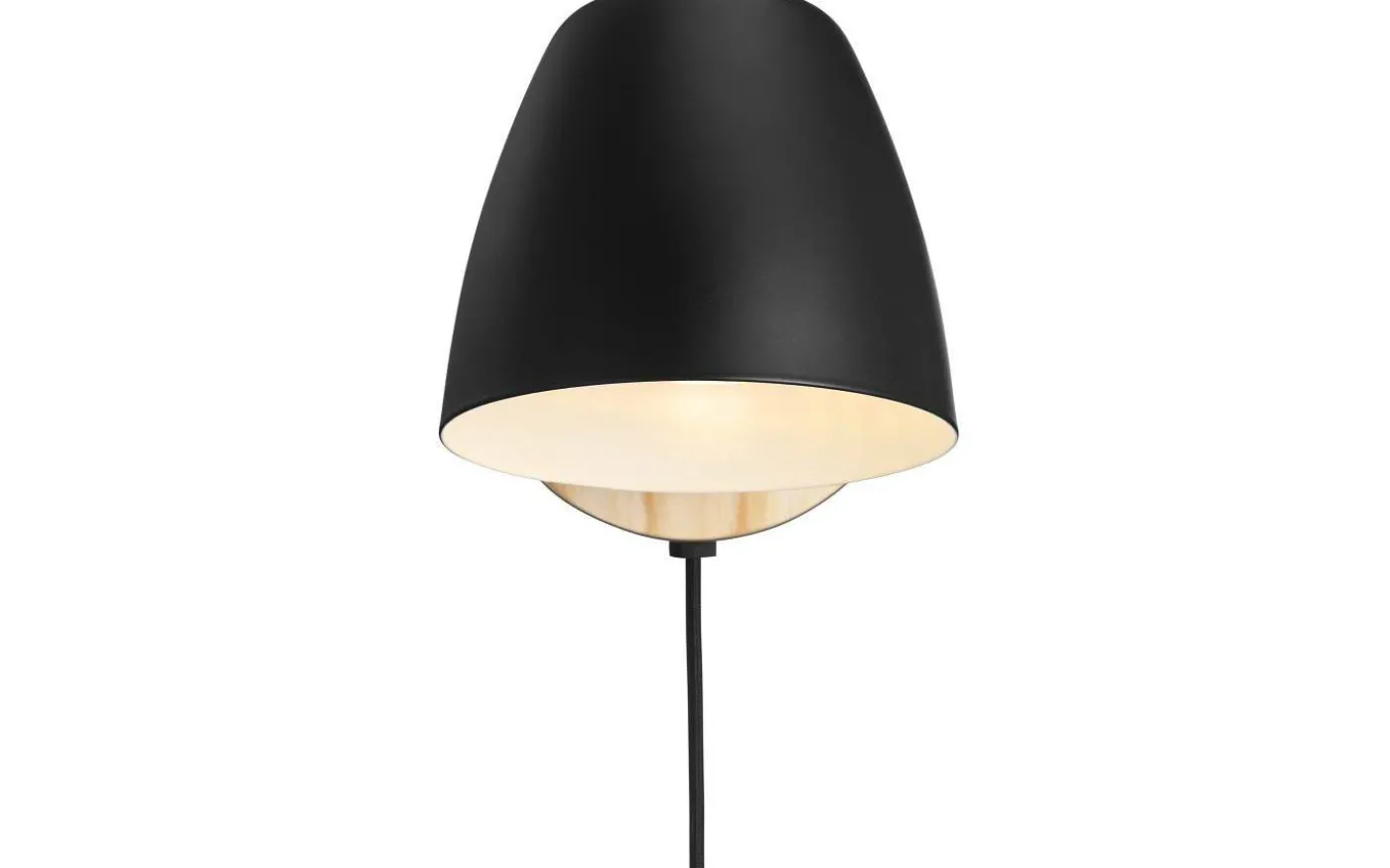 Theo Vägglampa Trä/Svart