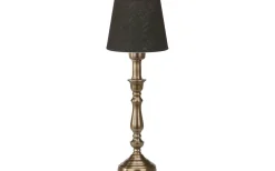 Vardagsrum|Bordslampor<PR Home Therese Bordslampa 43cm Antikmässing/Svart