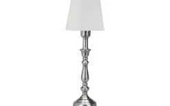 PR Home Therese Bordslampa 43cm Antiksilver/Offwhite* Vardagsrum|Bordslampor